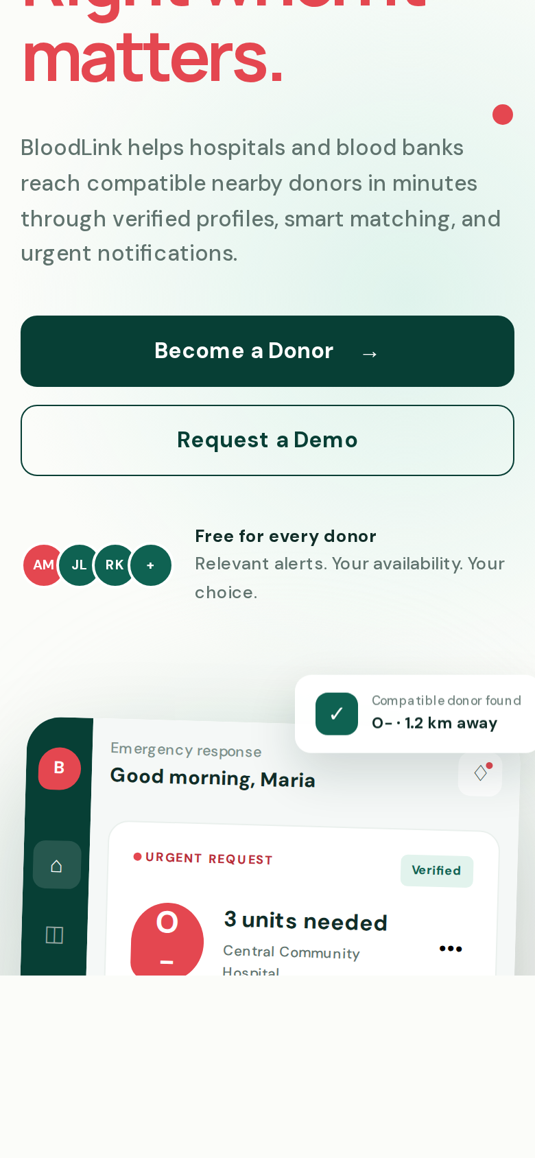 BloodLink screenshot 1