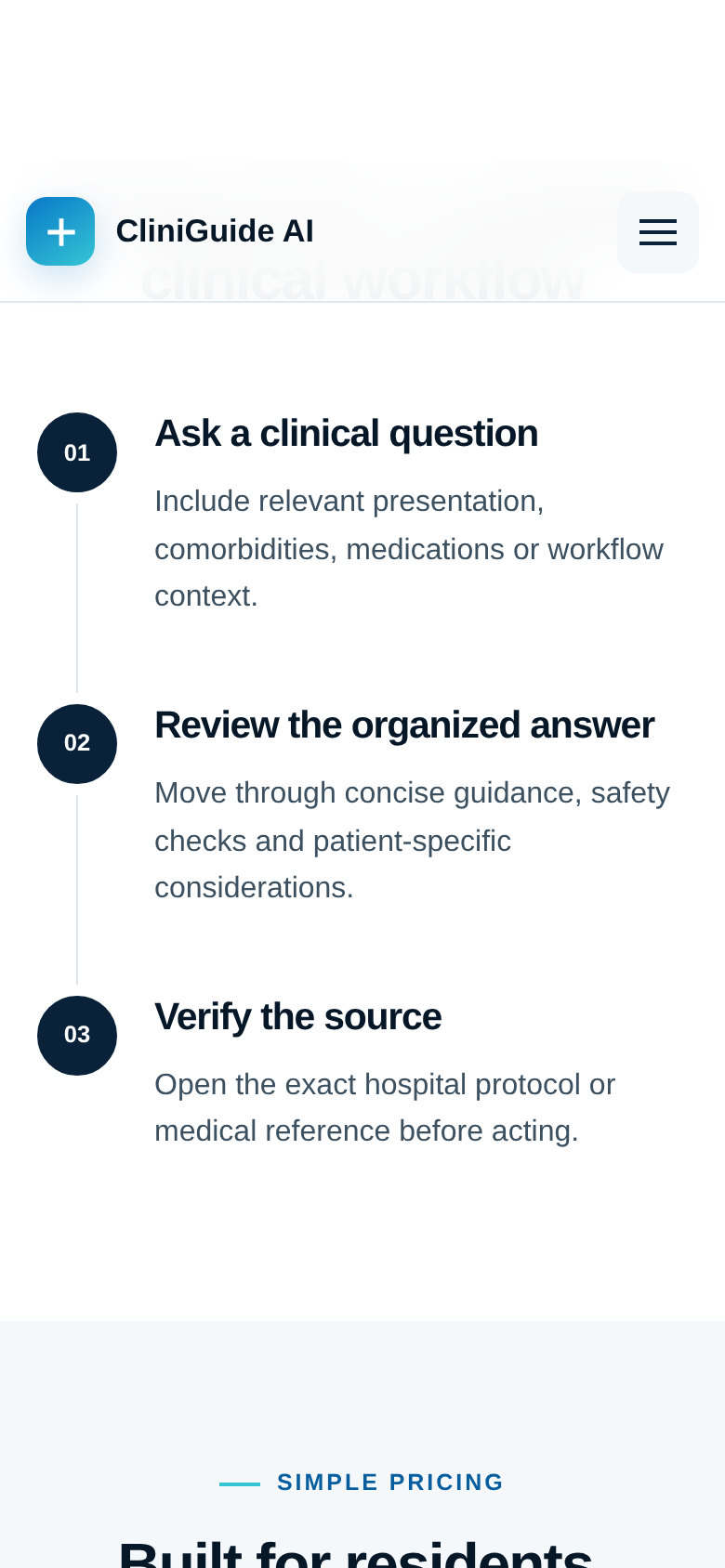 CliniGuide AI screenshot 2