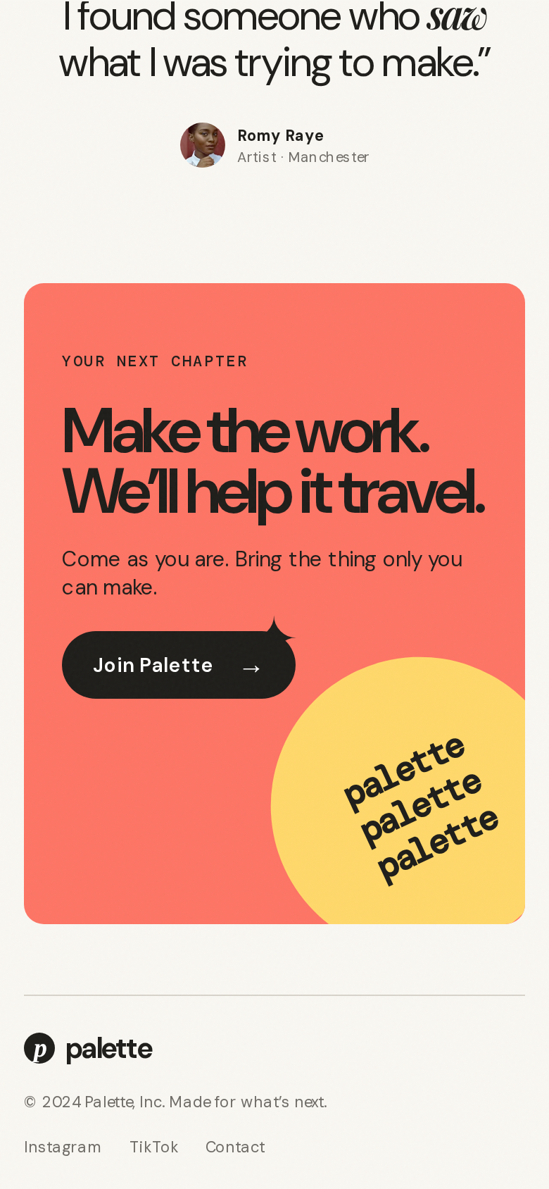 Palette screenshot 3