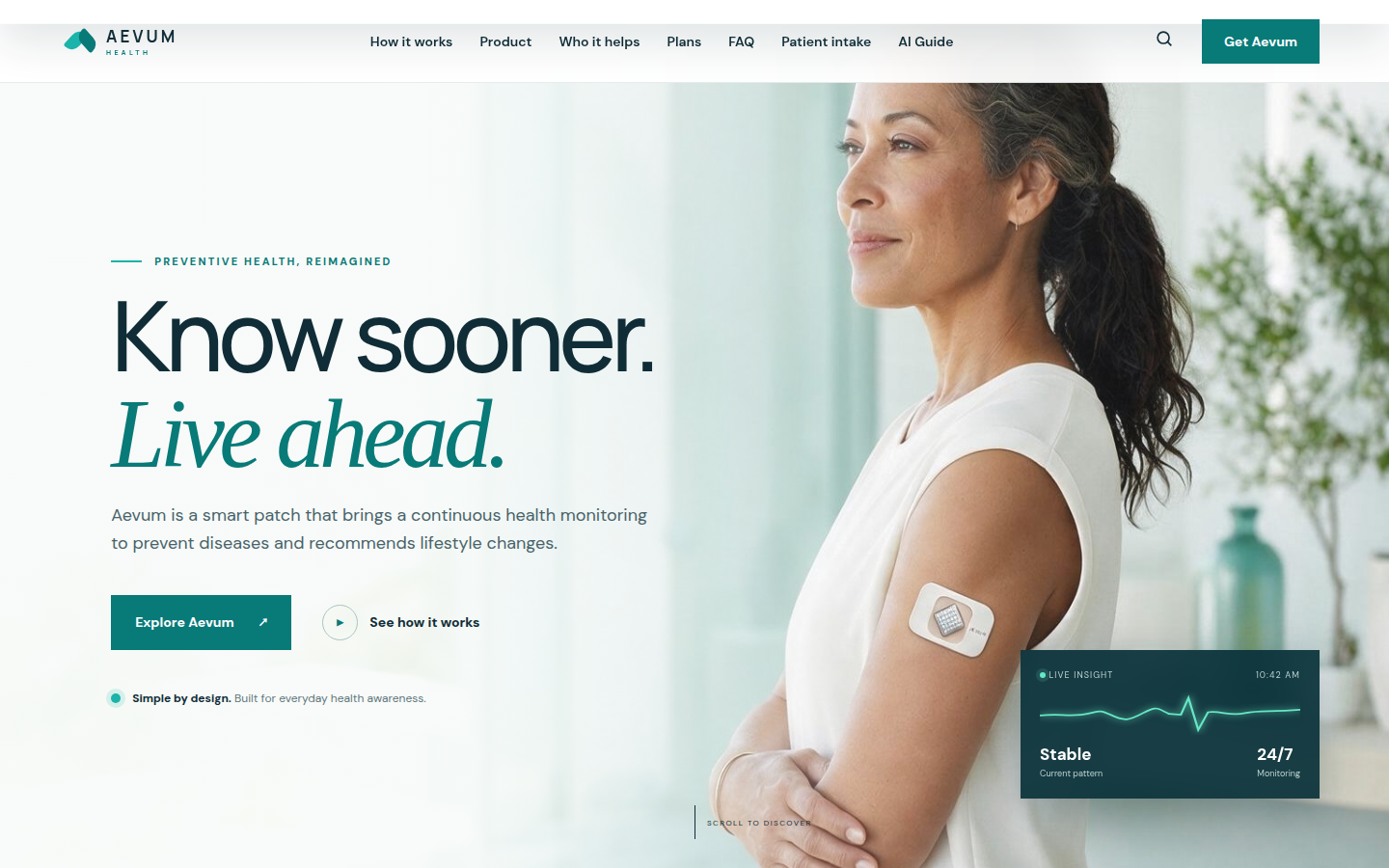 AEVUM Health: the site the team deployed